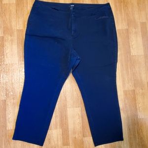 Women's Plus Size, 28, Bryan brand, Dark Blue, Button/ Zip Close, Pants